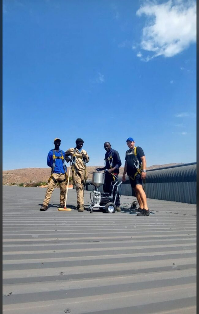 MP Projects Group team on a commercial IBR roof